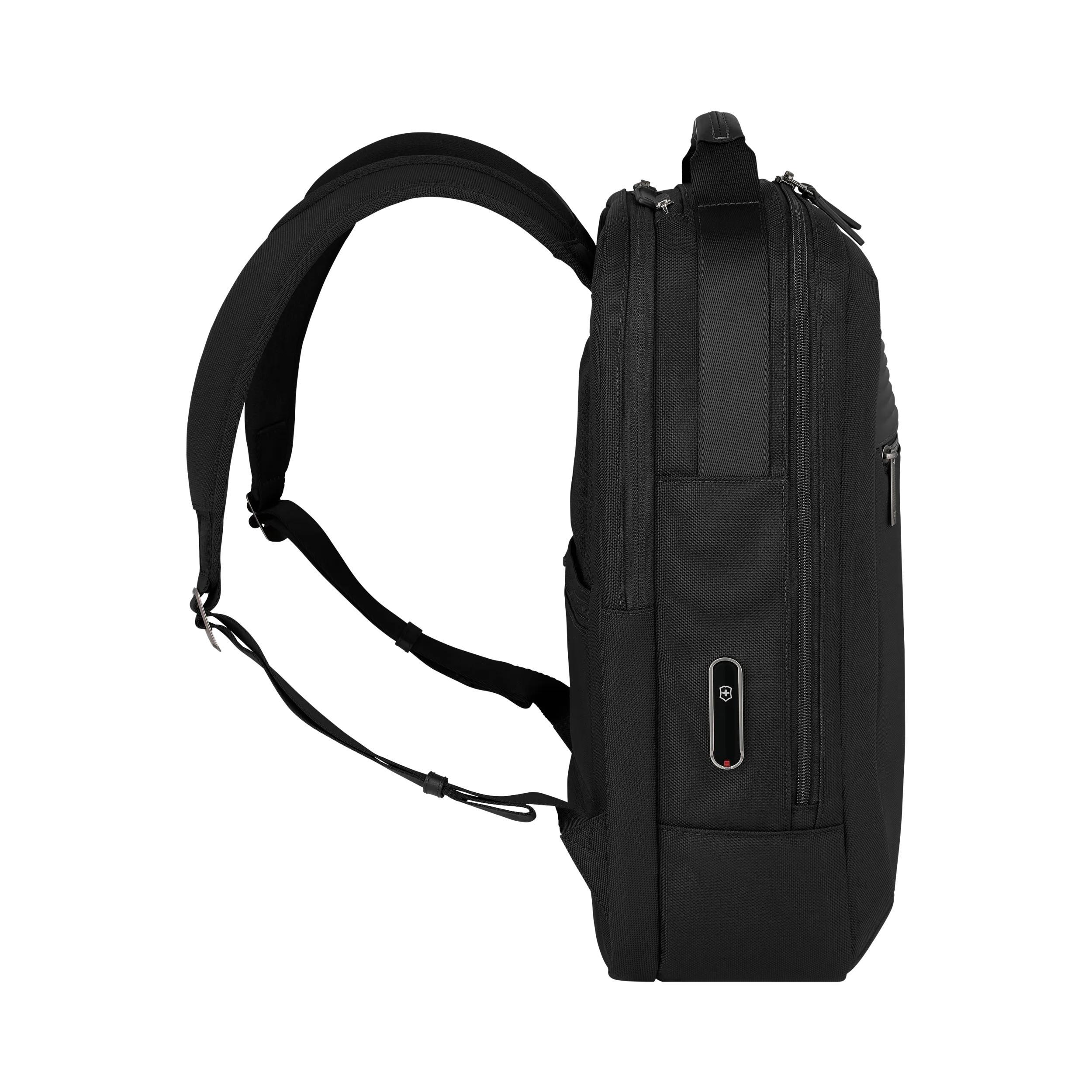 Victorinox Mythic Deluxe Backpack in Black — angle view 4