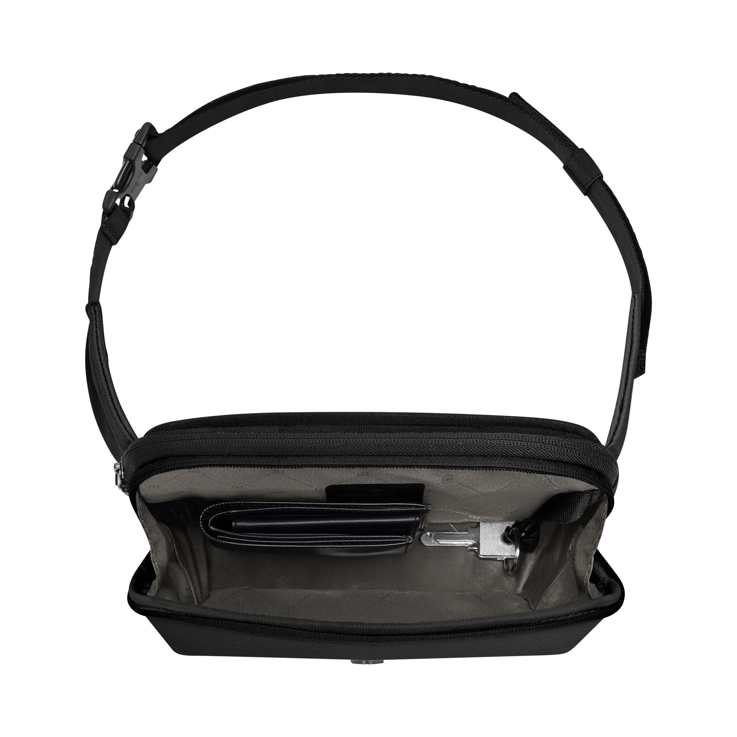 Victorinox Altmont Modern Belt Bag in Black — interior view 2