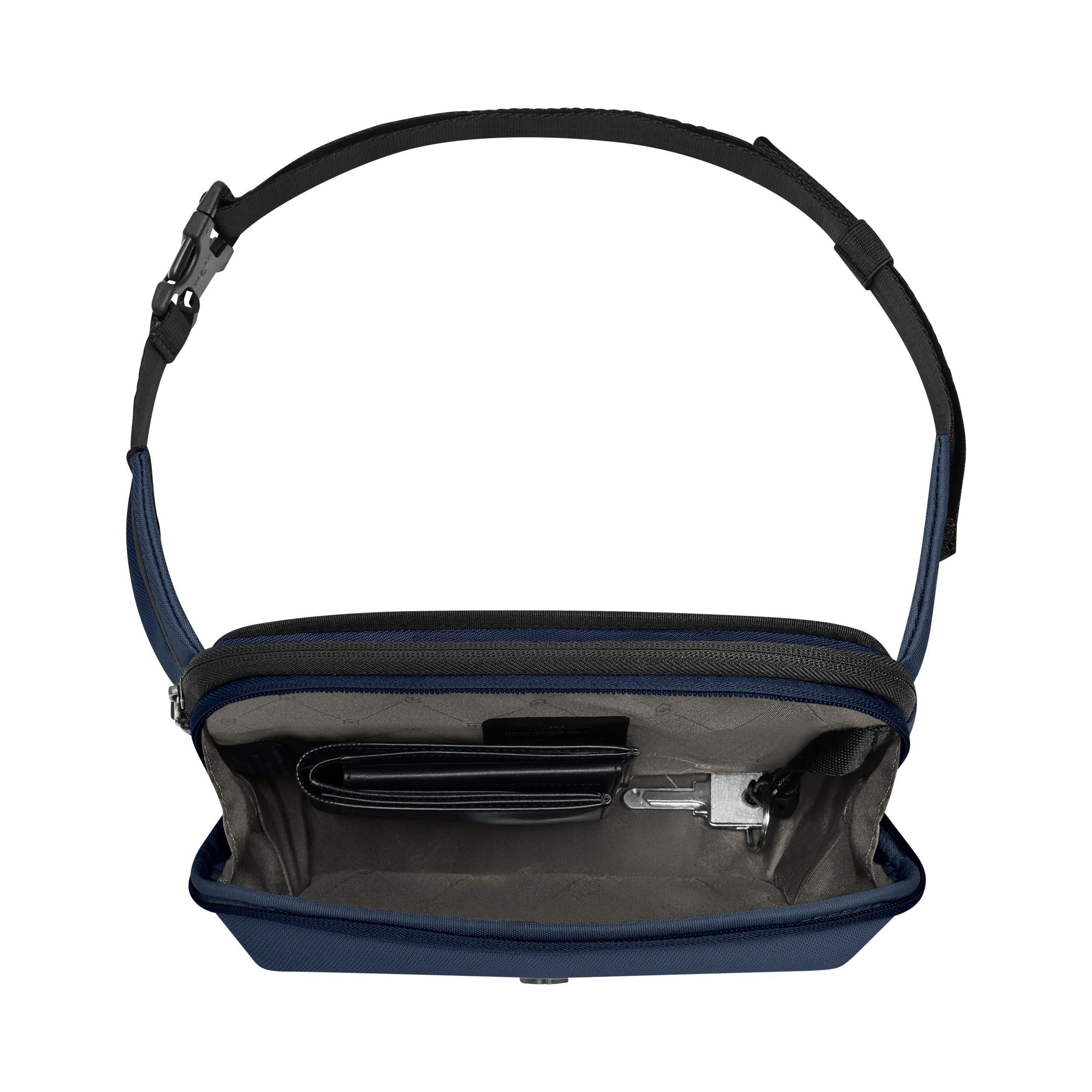 Victorinox Altmont Modern Belt Bag in Navy Blue — interior view 2