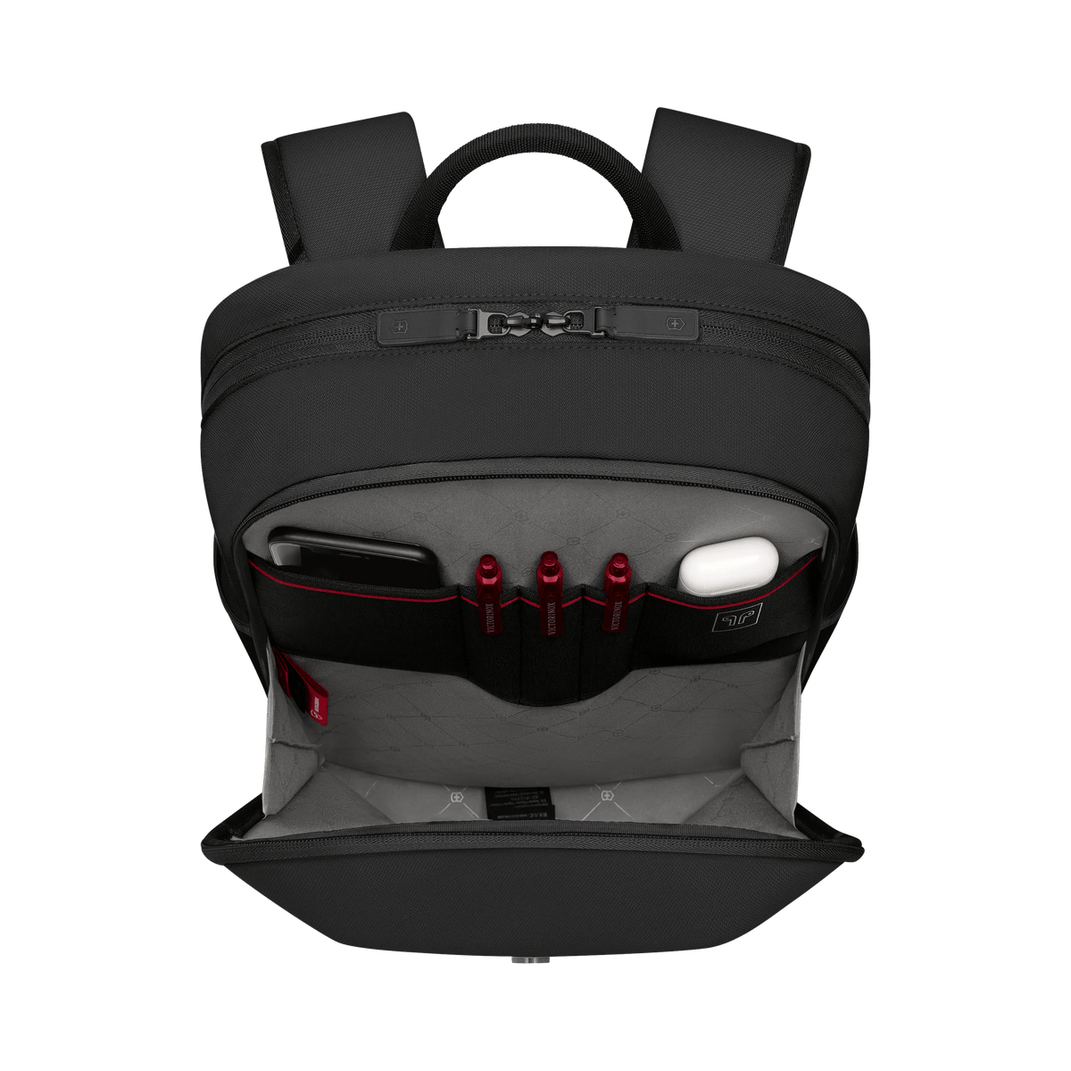 Victorinox Altmont Modern Compact Backpack in Black — interior view 2