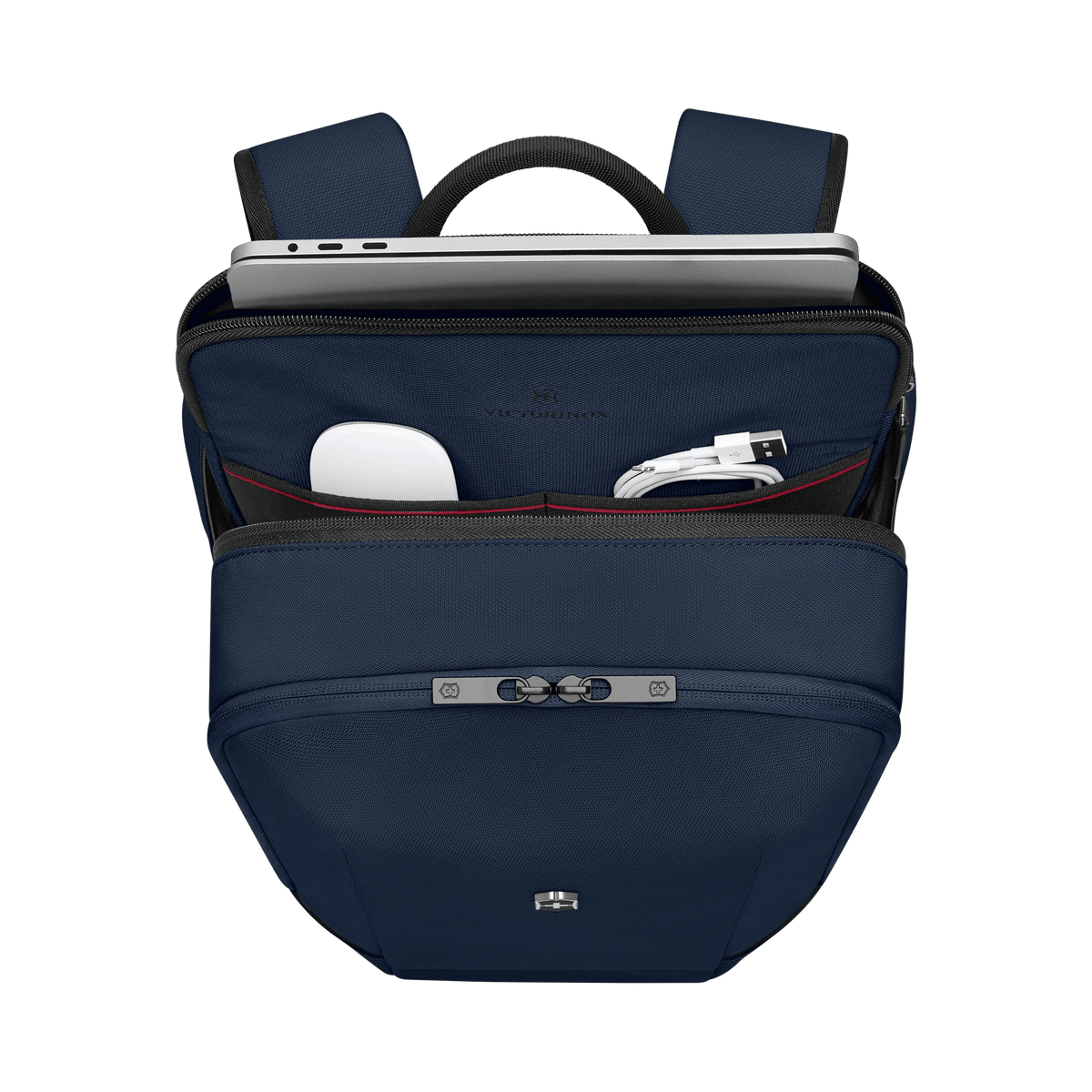 Victorinox Altmont Modern Compact Backpack in Navy Blue — interior view