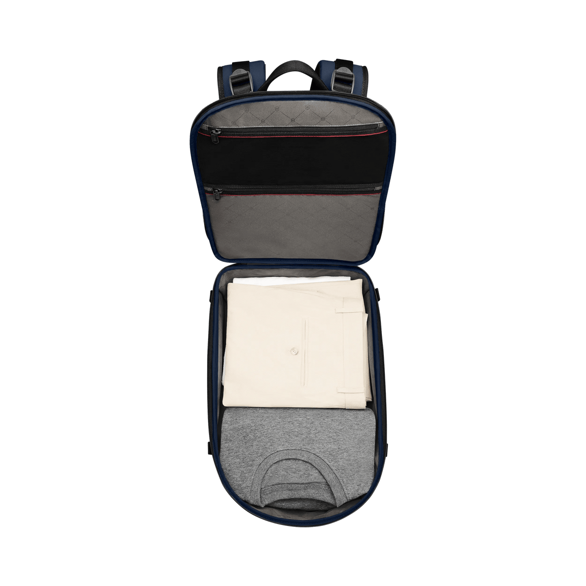 Victorinox Altmont Modern Traveler Backpack in Navy Blue — interior view