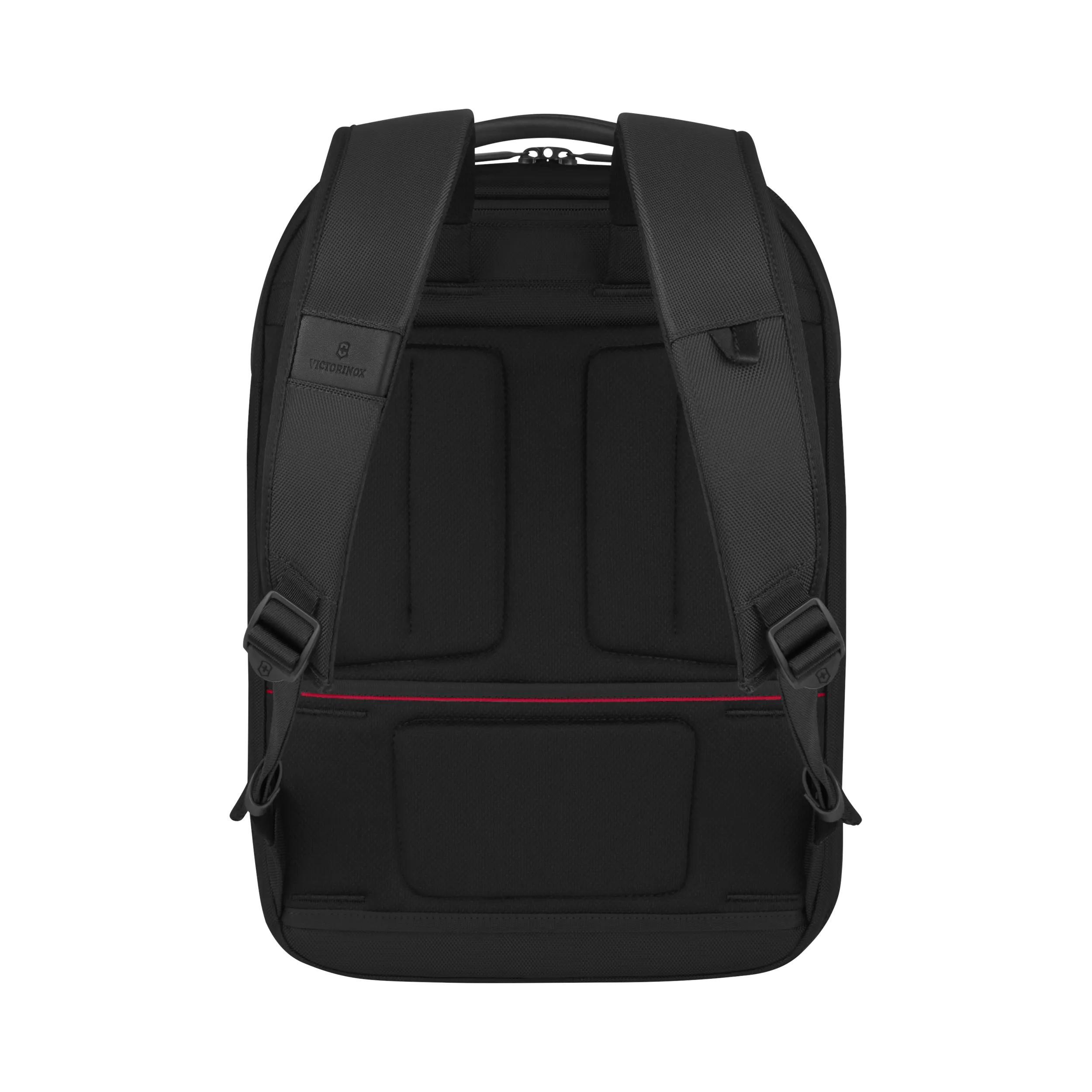 Victorinox Werks Traveler 7.0 Compact Backpack in Black — back view