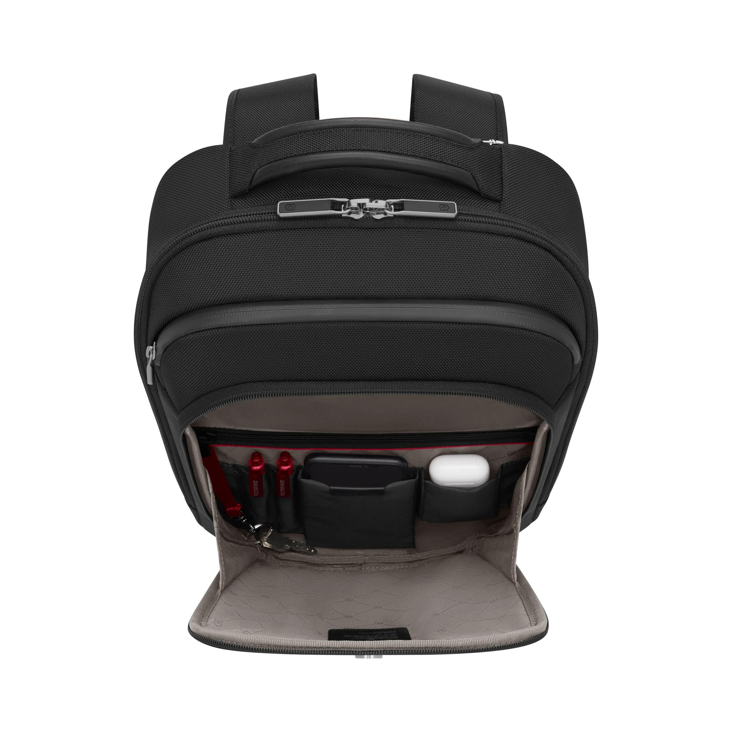 Victorinox Werks Traveler 7.0 Compact Backpack in Black — interior view 2