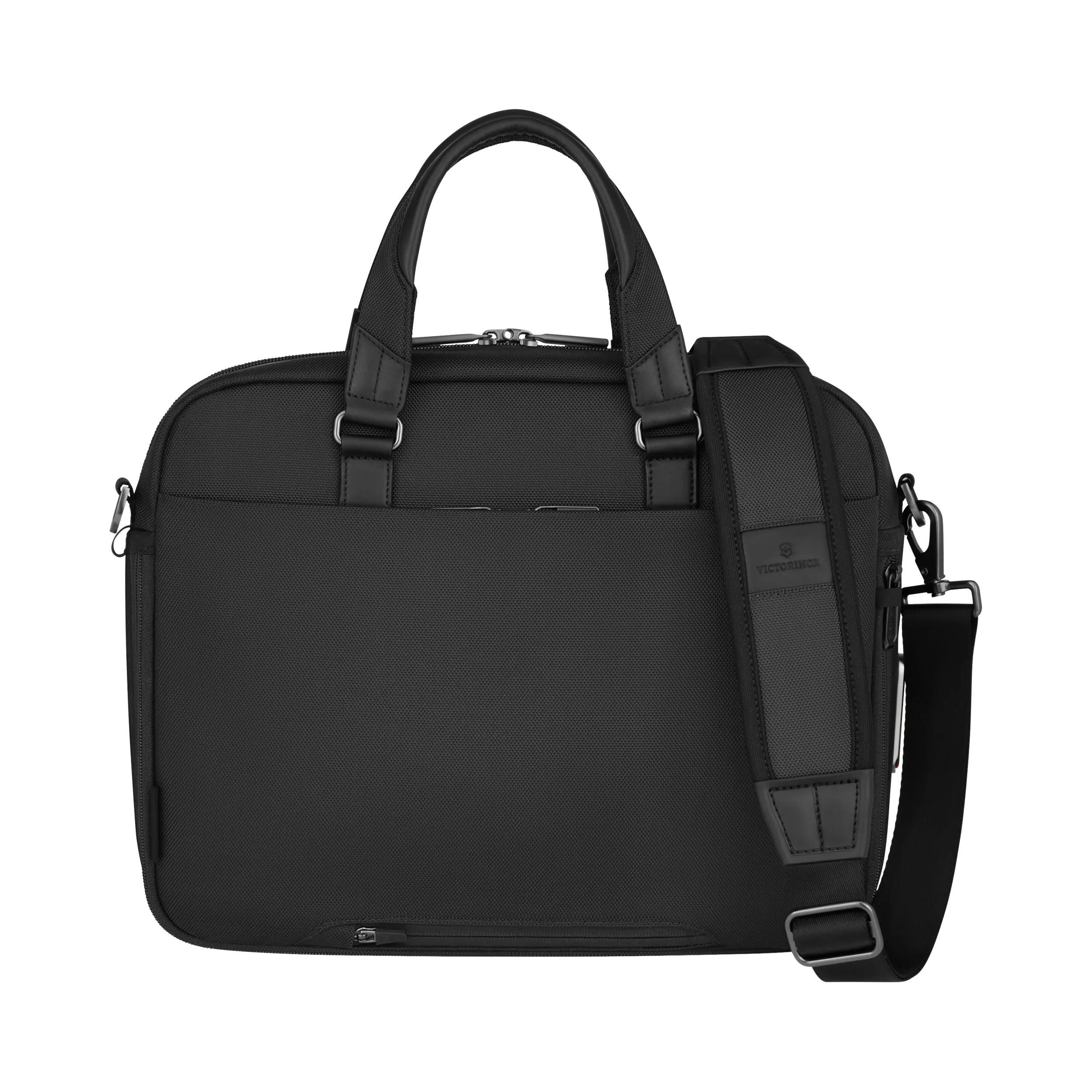 Victorinox Werks Traveler 7.0 Compact Briefcase in Black — back view