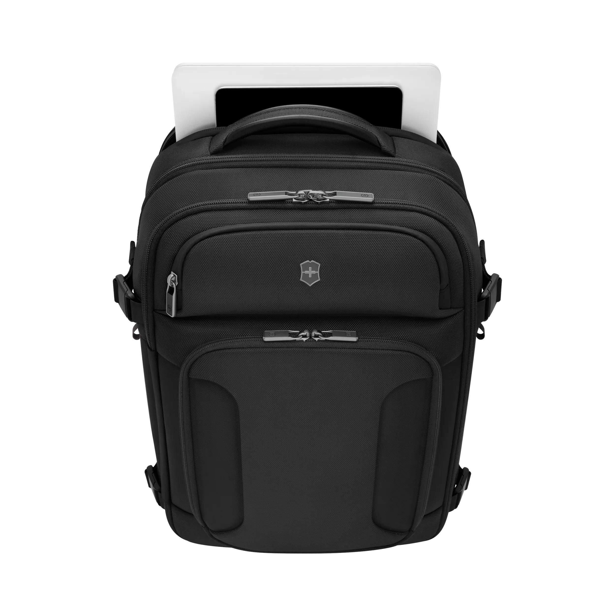 Victorinox Werks Traveler 7.0 Boarding Bag in Black — interior view 2