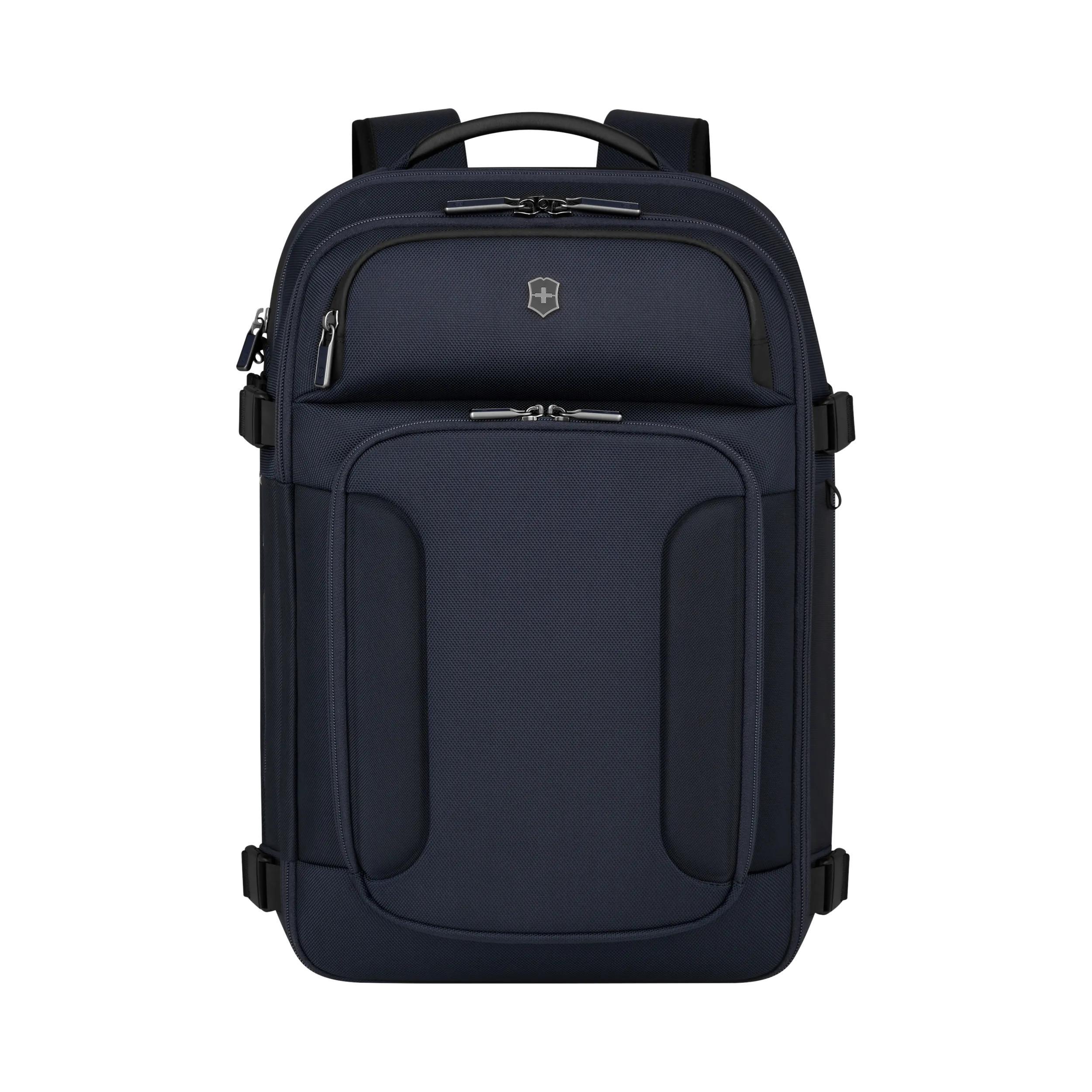 Victorinox Werks Traveler 7.0 Boarding Bag in Navy Blue — front view