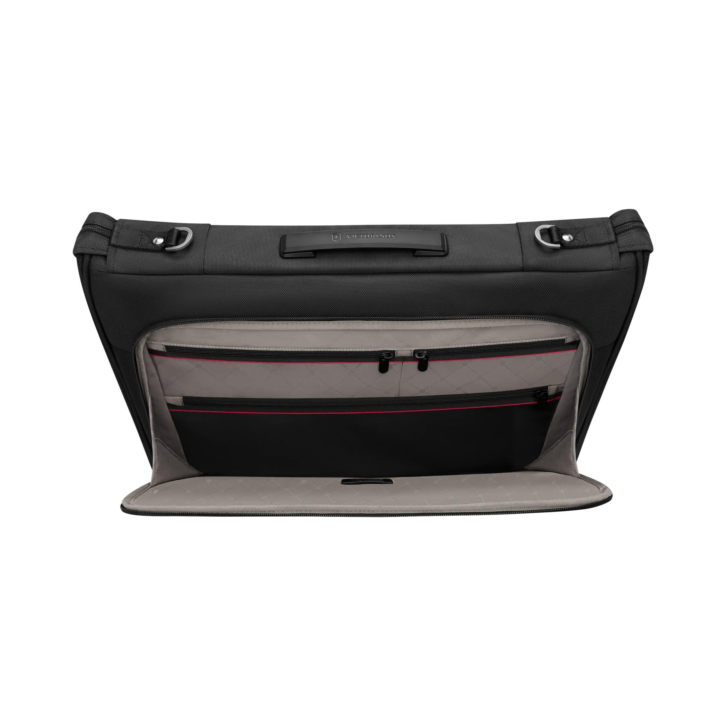 Victorinox Werks Traveler 7.0 Garment Bag in Black — interior view 2
