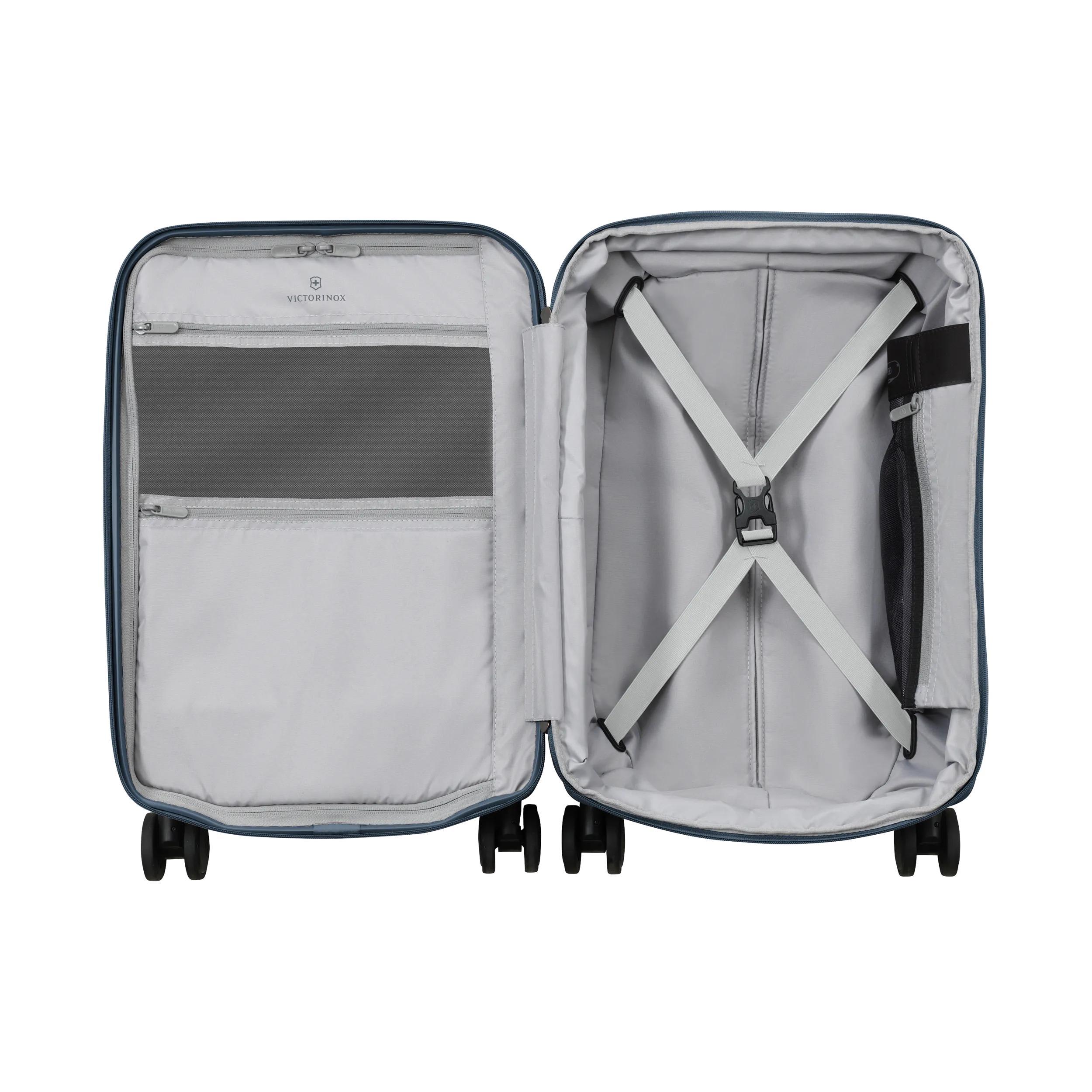Victorinox Connex Frequent Flyer Hardside in Deep Lake — interior view