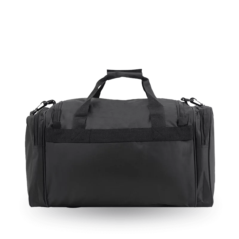 J World Copper Sport Duffel Bags in Black 21" — back view # color_Black