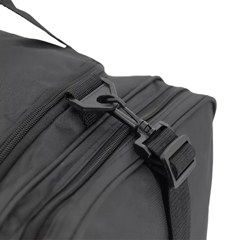 J World Copper Sport Duffel Bags in Black 21" — detail view # color_Black