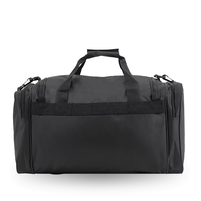 J World Copper Sport Duffel Bags in Black 24" — back view # color_Black