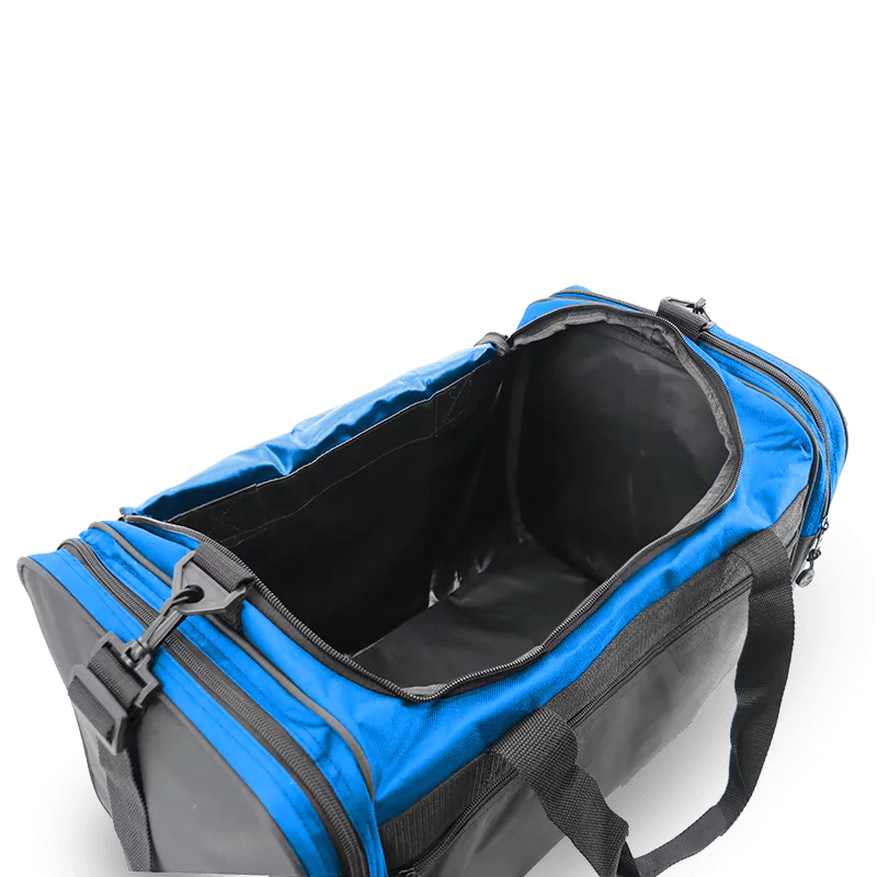 J World Copper Sport Duffel Bags in Blue/Black 24" — interior view 2 # color_Blue/Black