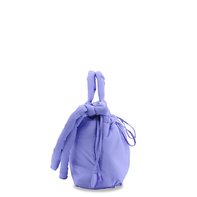 J World Puffy Tote in Purple — angle view 3 # color_Purple