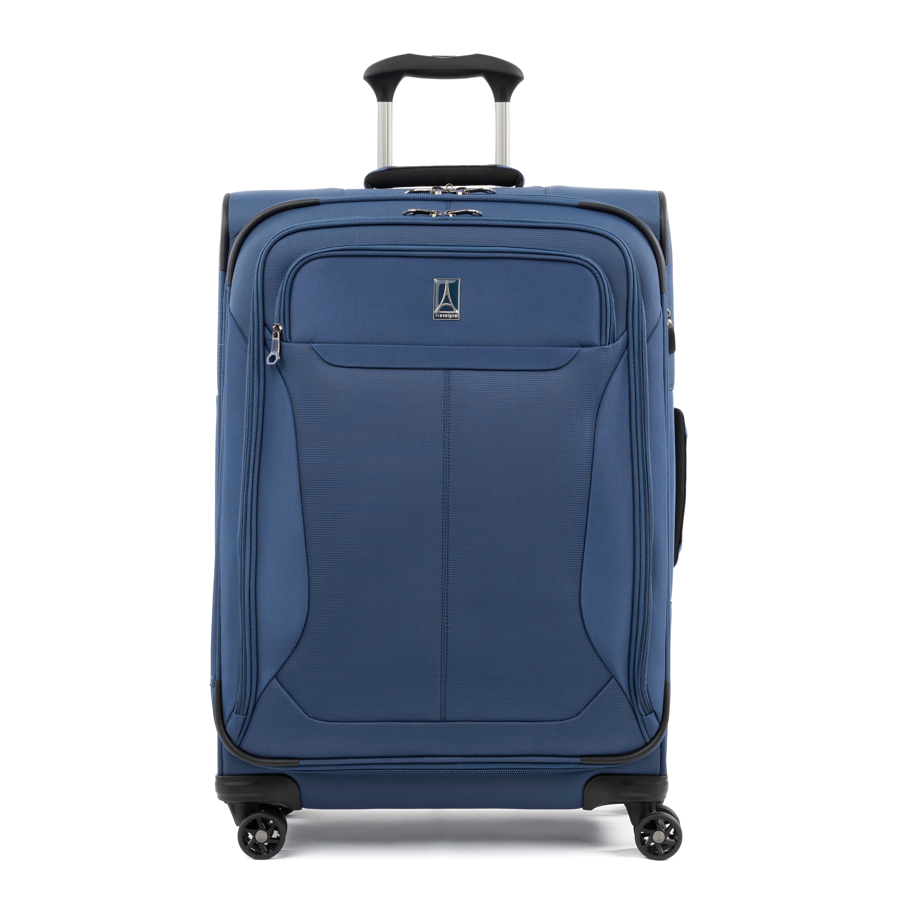 Travelpro Tourlite 25" Expandable Spinner in Midnight Blue — front view
