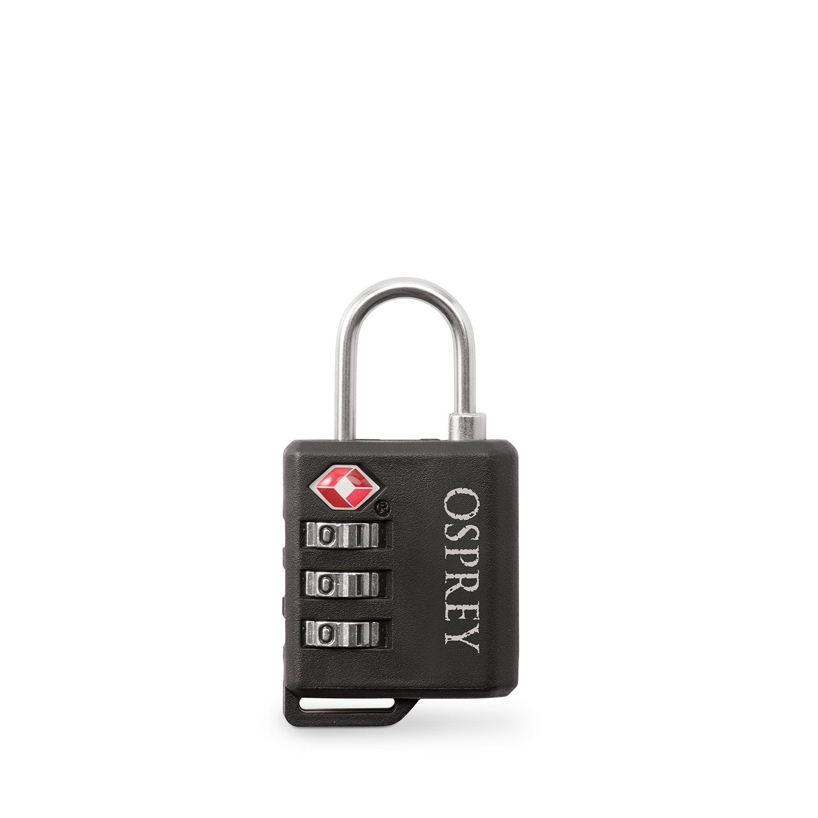 Osprey Travel Sentry Padlock in Black — back view