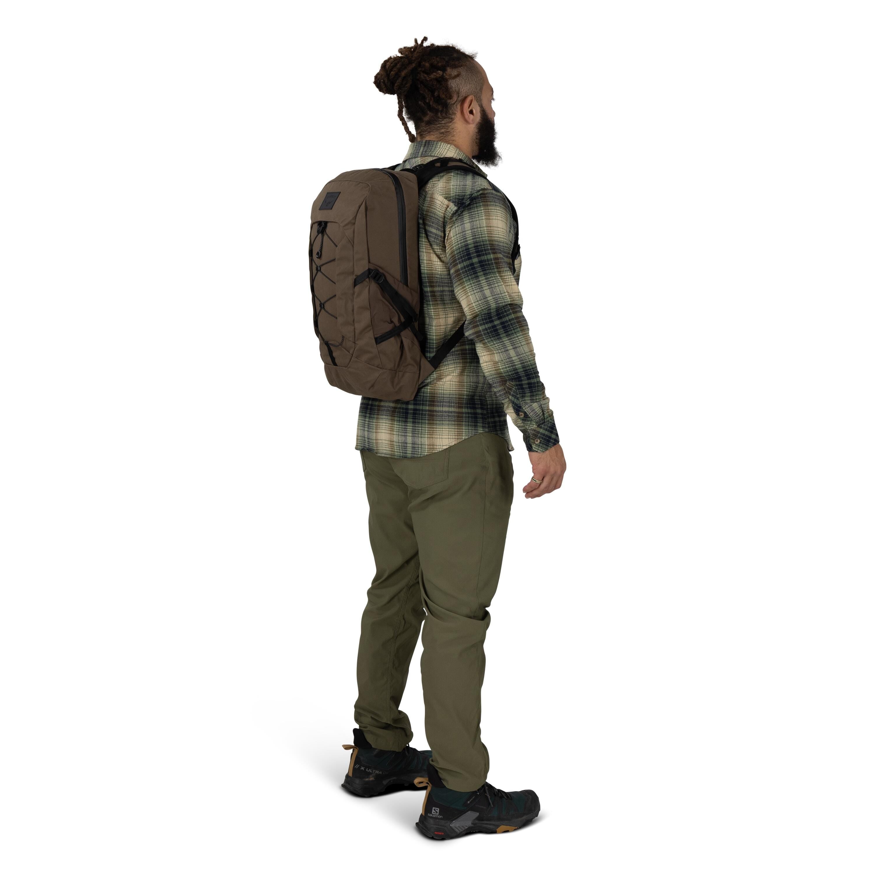 Osprey Talon 11 VSN Laptop Backpack 11L in Truffle Brown — lifestyle 2