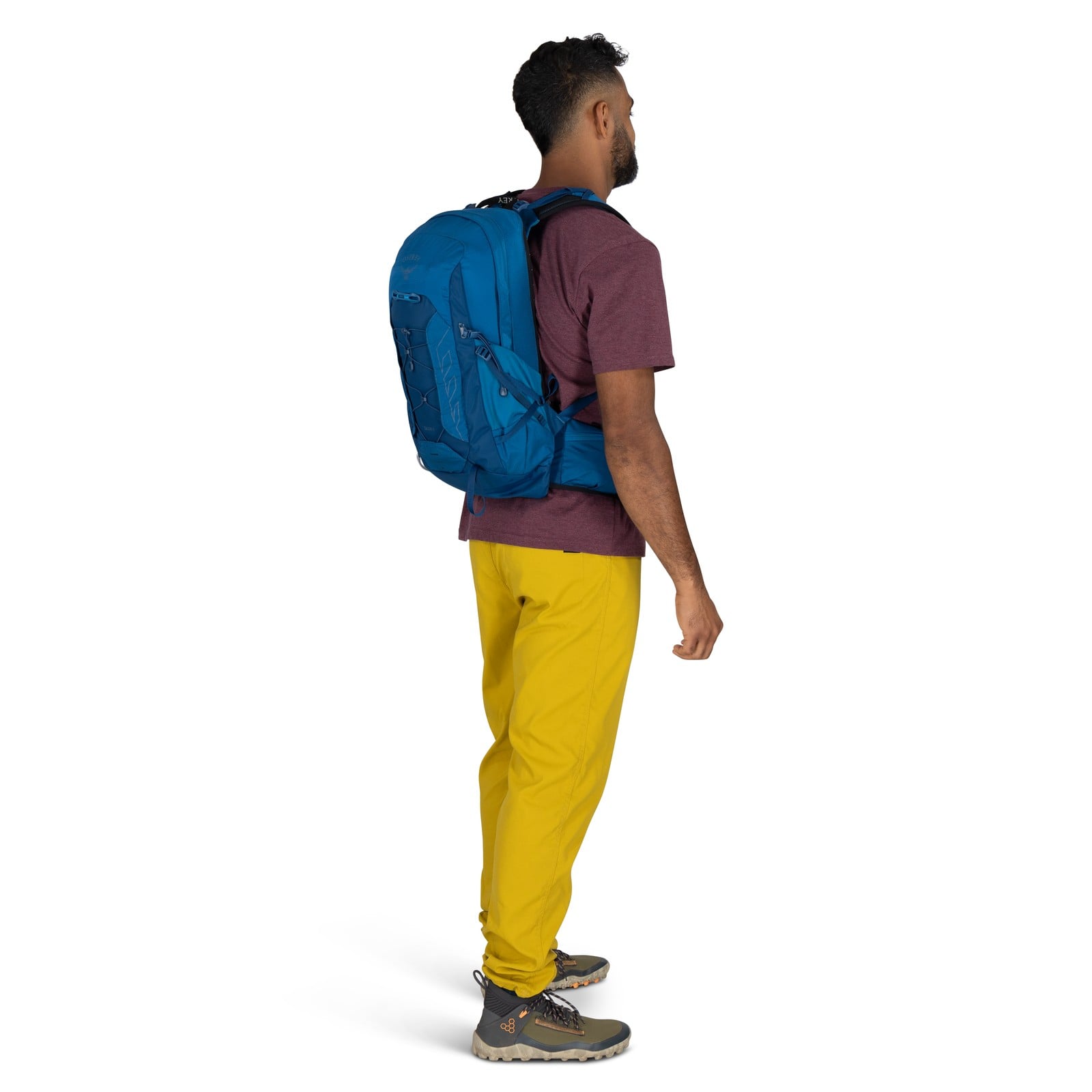 Osprey Talon 11 Hiking Backpack 11L in Scoria Blue/Night Shift — lifestyle 2