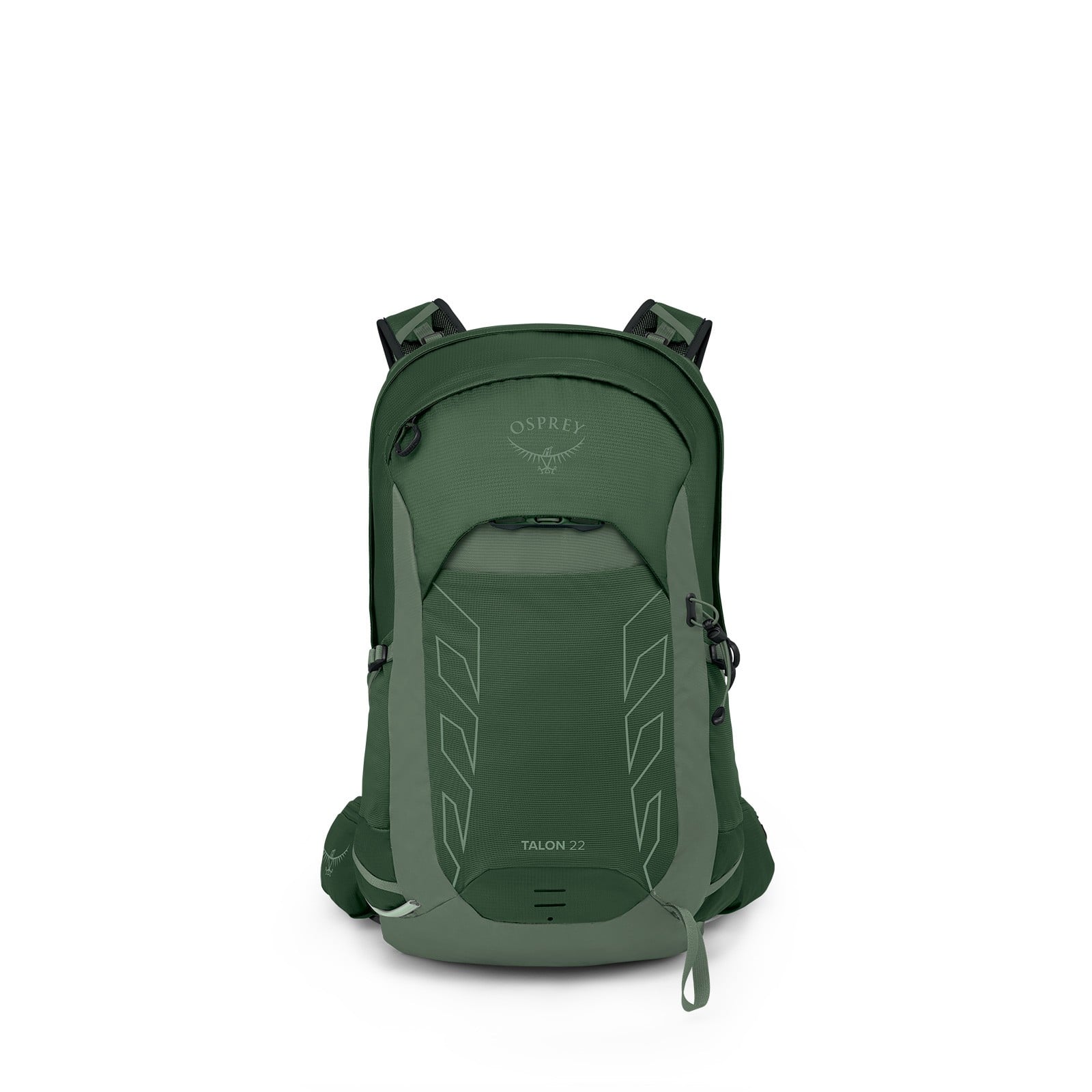 Osprey Talon 22 Hiking Backpack 22L in Green Canopy/Pine Leaf — angle view 2