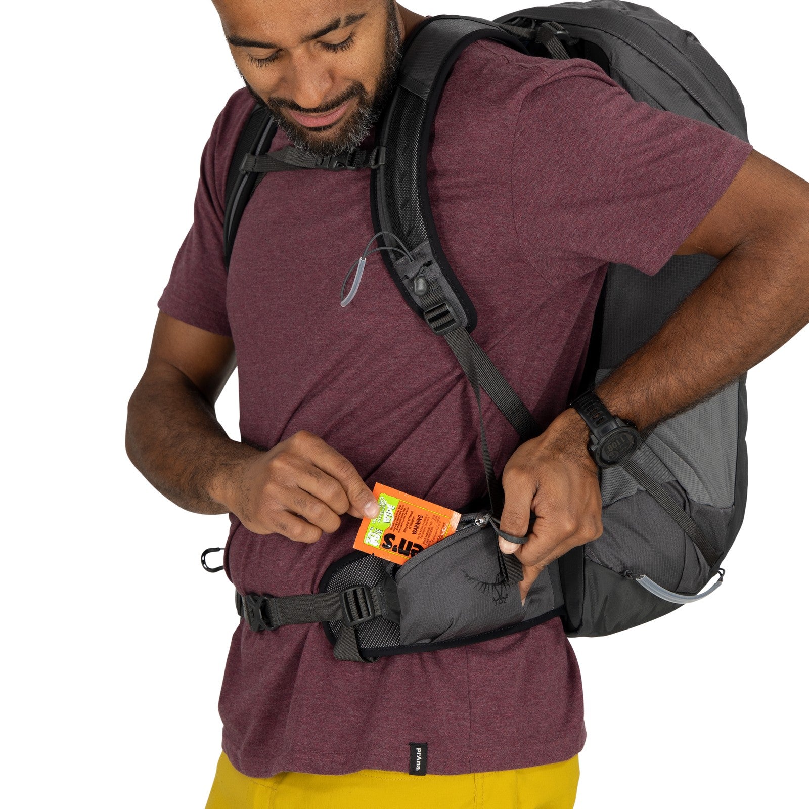 Osprey Talon 26 Hiking Backpack 26L in Phantom Grey/Dark Charcoal — detail view 2