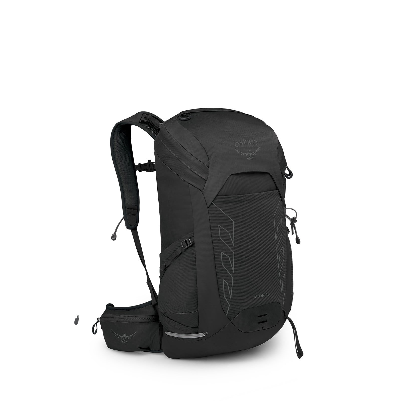 Osprey Talon 26 Hiking Backpack 26L in Black/Coal Grey — angle view 2