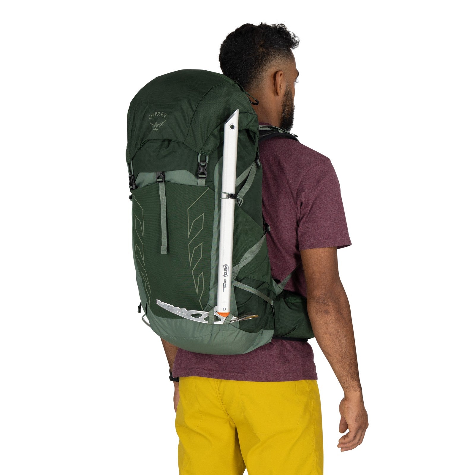Osprey Talon 33 Hiking Backpack 33L in Green Canopy/Pine Leaf — detail view 3