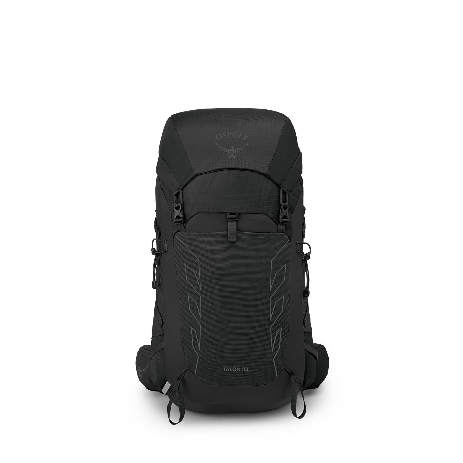 Osprey Talon 33 Hiking Backpack 33L in Black/Coal Grey — front view