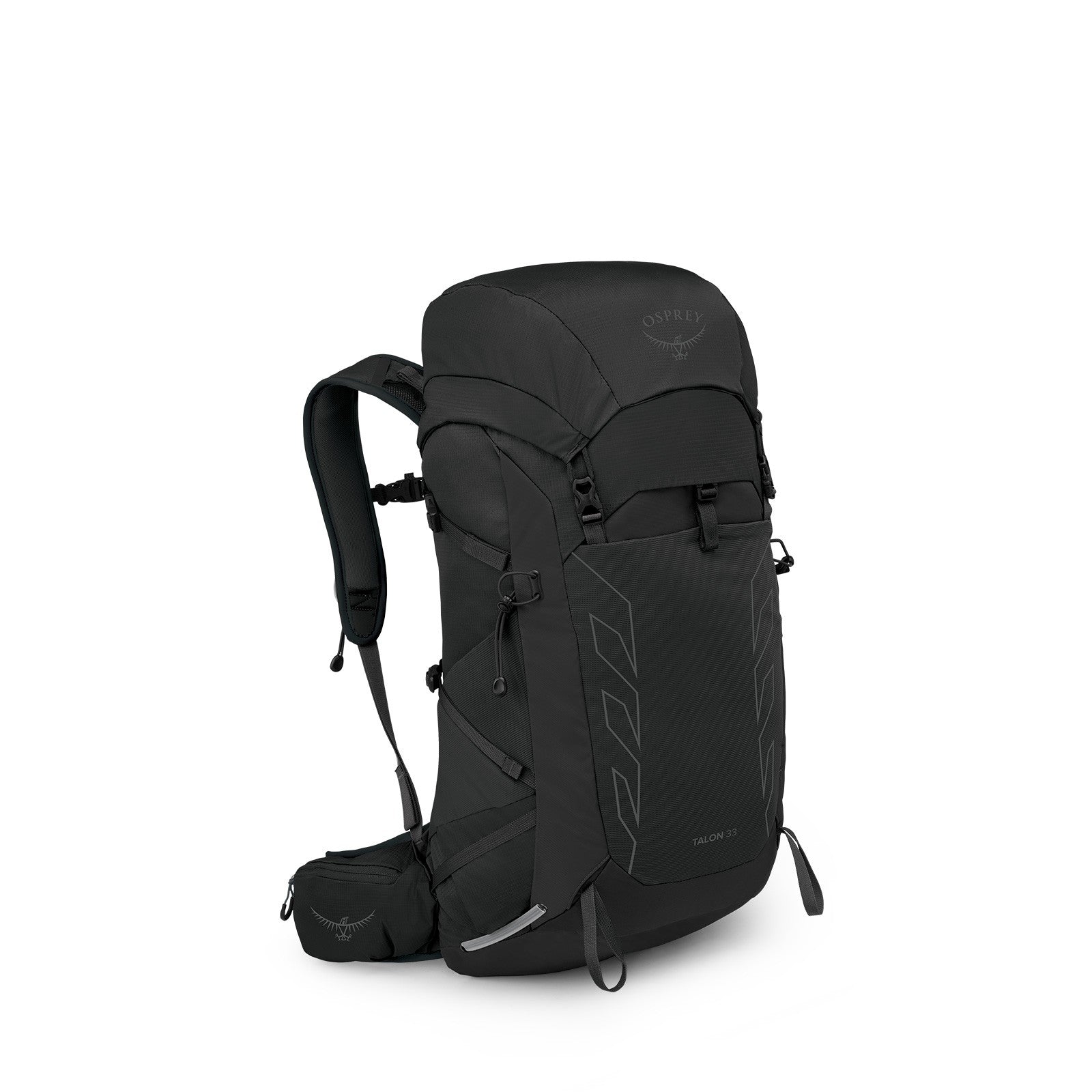 Osprey Talon 33 Hiking Backpack 33L in Black/Coal Grey — angle view 2