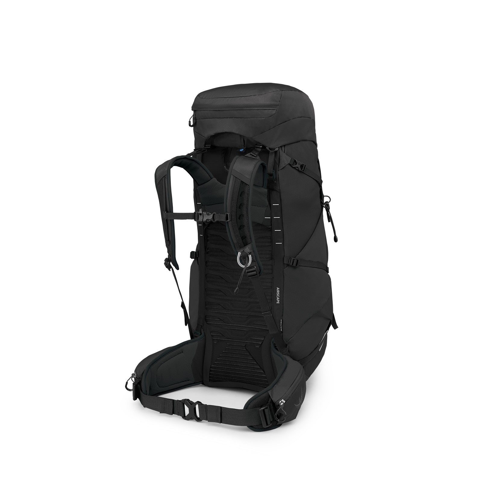 Osprey Talon 44 Hiking Backpack 44L in Black/Coal Grey — angle view 3