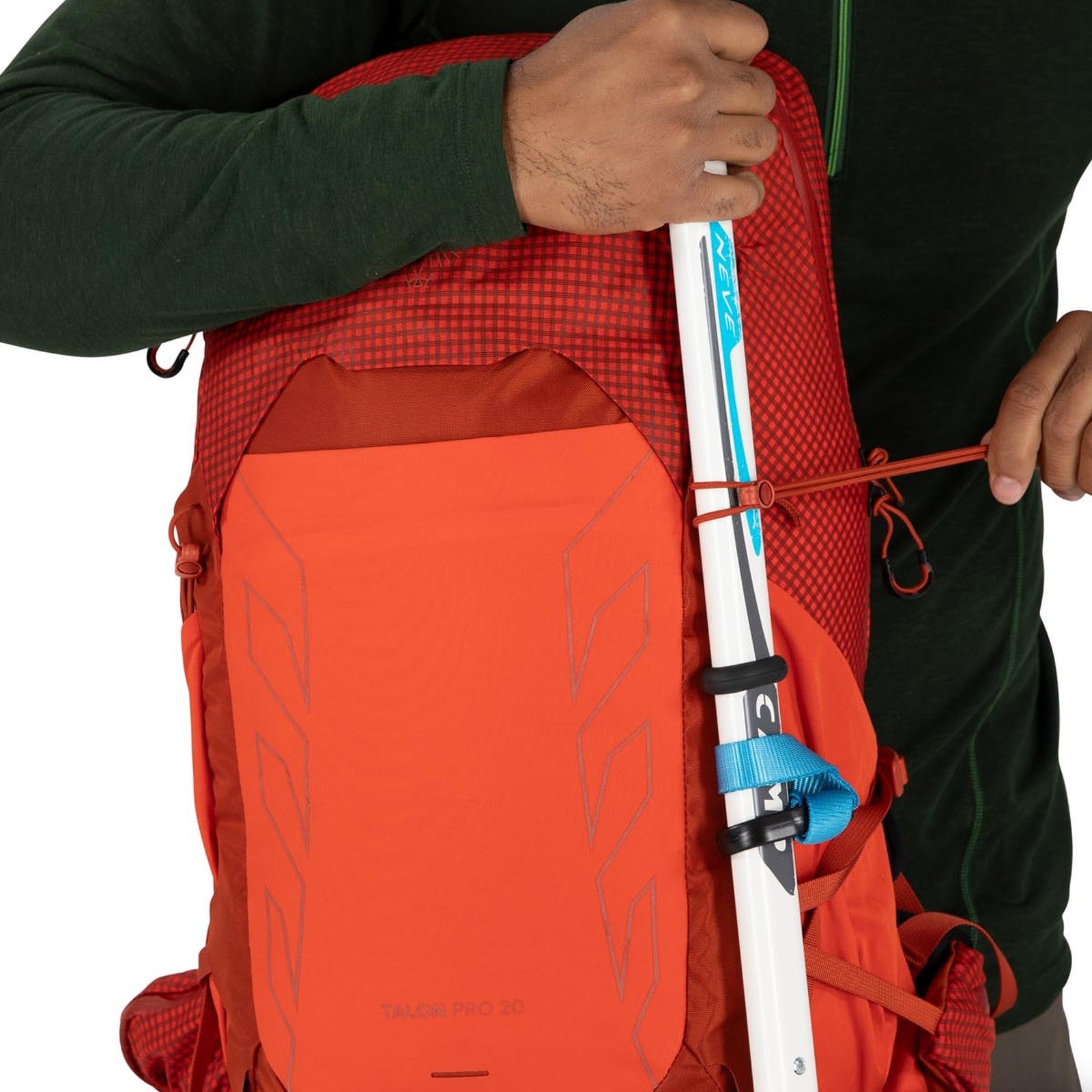 Osprey Talon Pro 20 Hiking Backpack 20L in Mars Orange — detail view 2