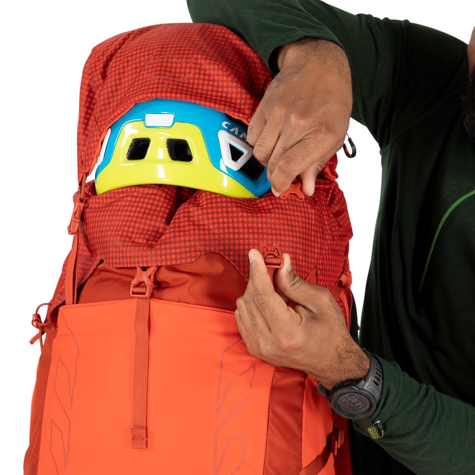 Osprey Talon Pro 40 Hiking Backpack 40L in Mars Orange — detail view 2