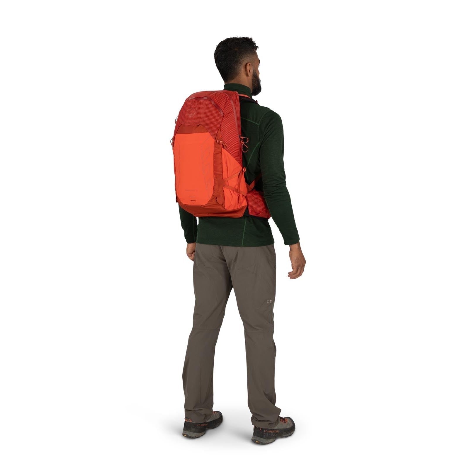Osprey Talon Pro 20 Hiking Backpack 20L in Mars Orange — lifestyle 2