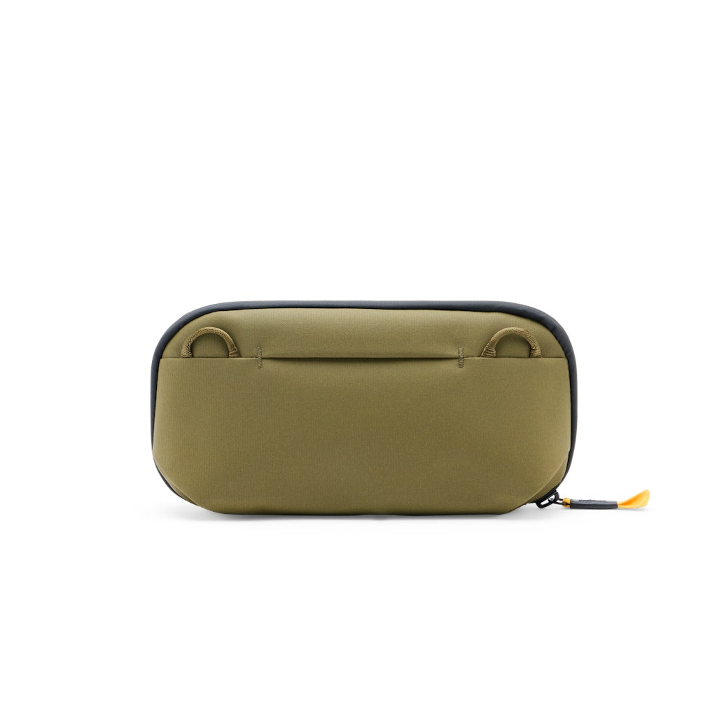 Peak Design Small Tech Pouch in Kelp — back view # color_Kelp