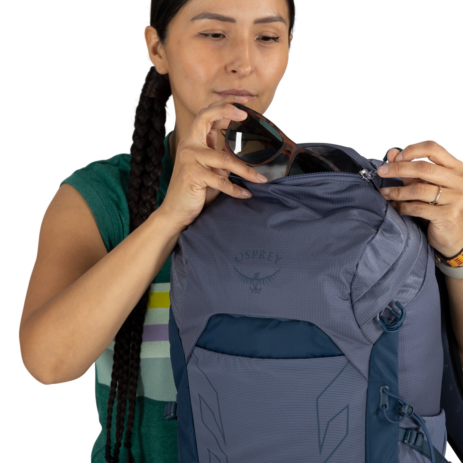 Osprey Tempest 26 Hiking Backpack 26L in Anchor Blue/Atlas — detail view 5