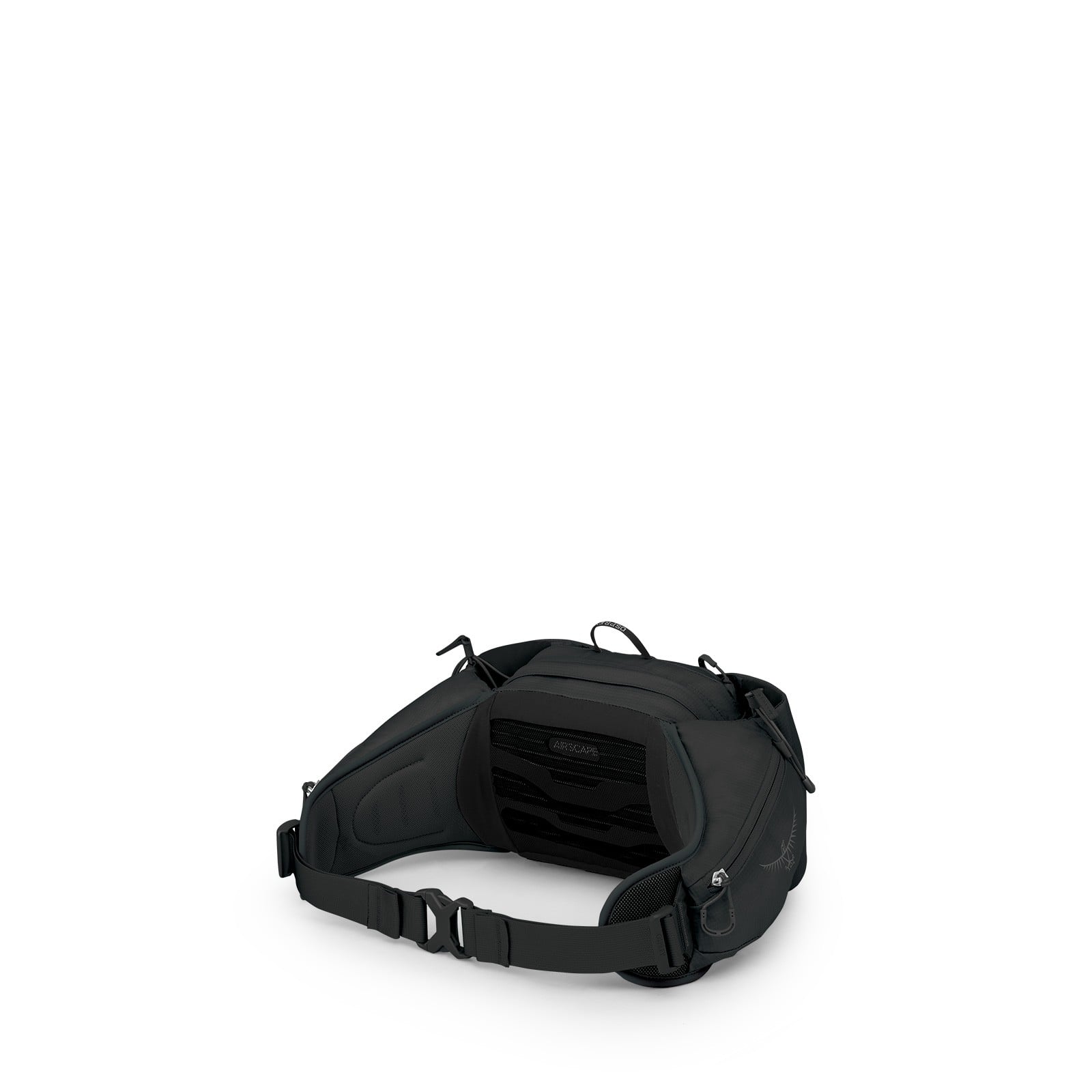 Osprey Tempest 6 Lumbar Pack 6L in Black/Coal Grey — angle view 2