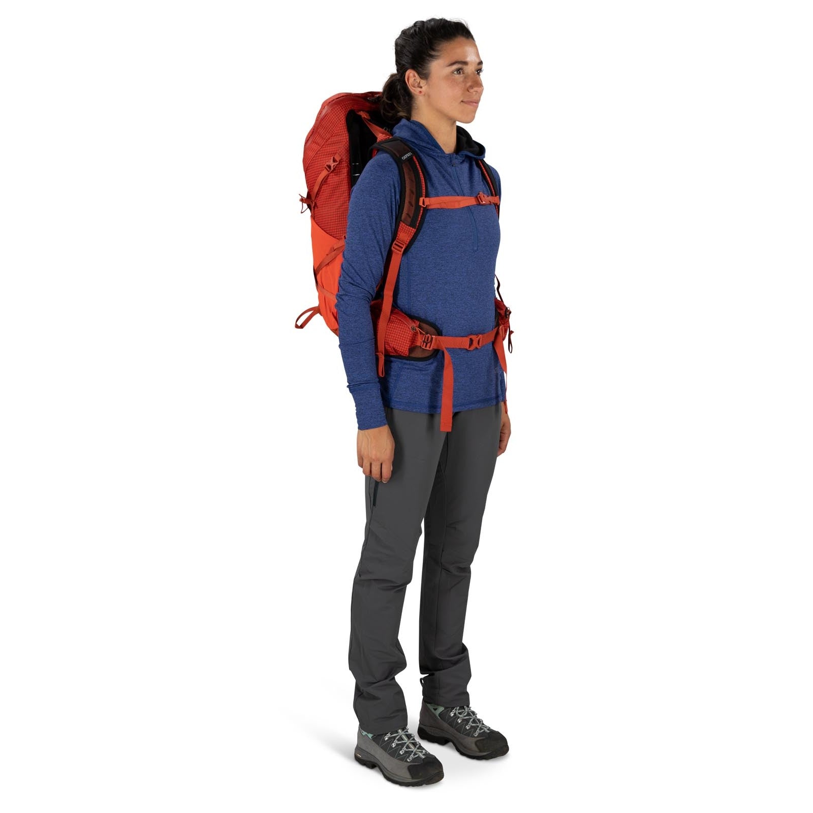 Osprey Tempest Pro 30 Women's Hiking Backpack 30L in Mars Orange — lifestyle