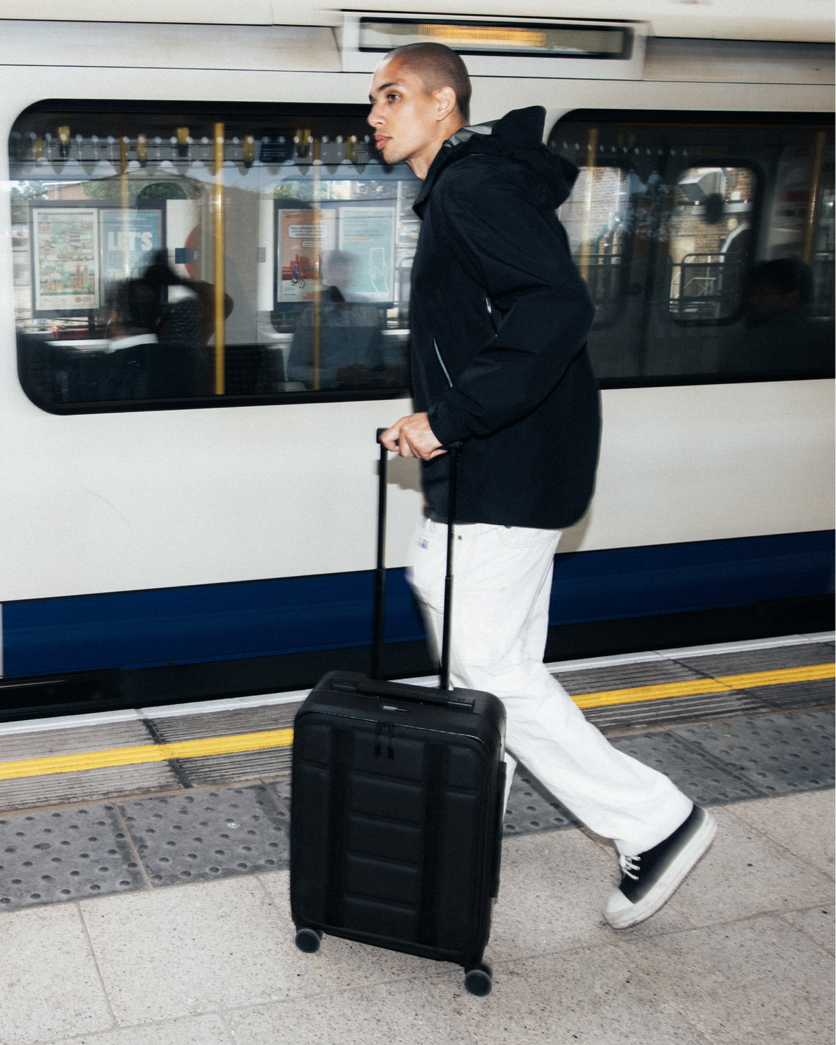 Db Journey Ramverk Pro Front-access Carry-on in Black Out — lifestyle # color_Black Out