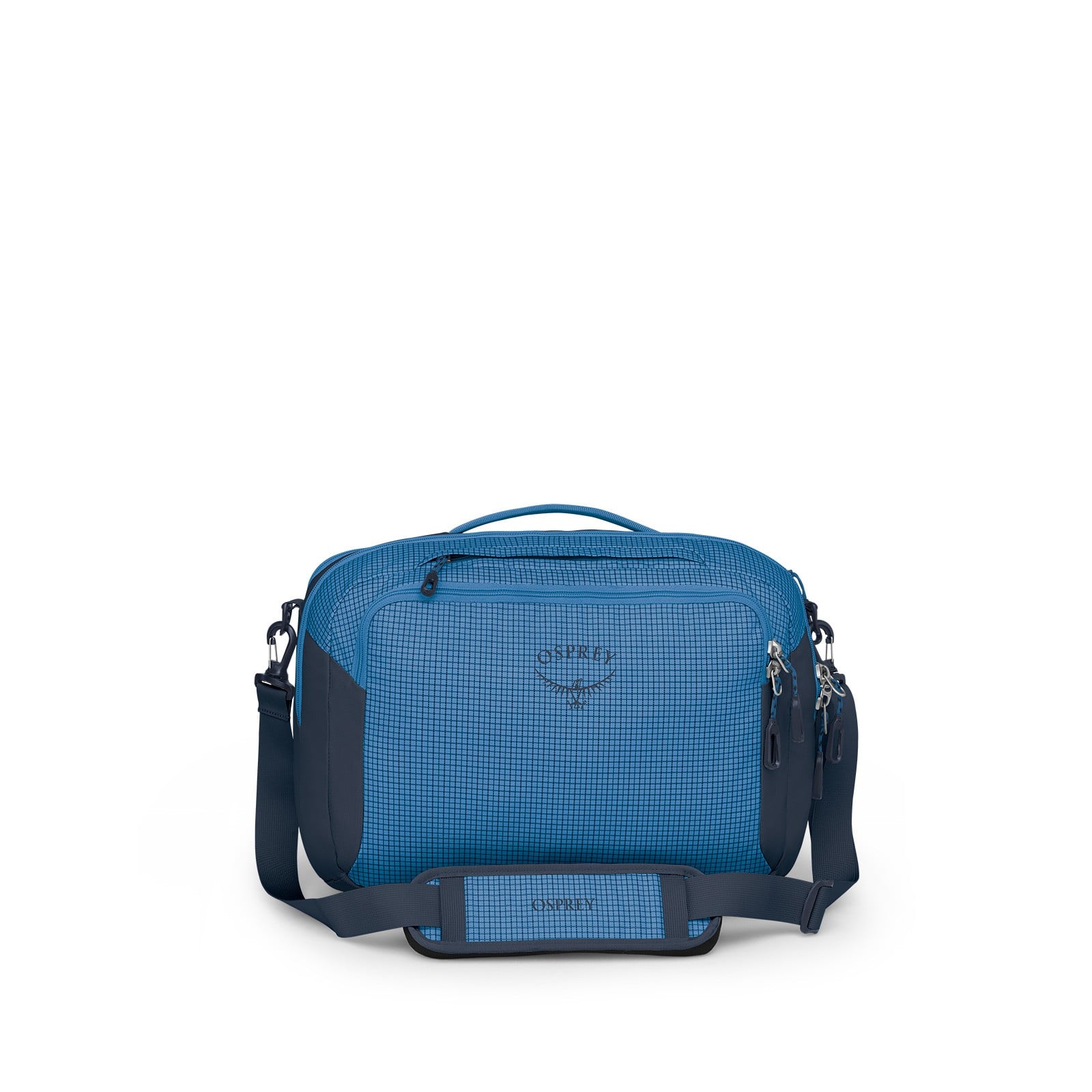 Osprey Transporter Carry-On Boarding Bag 23.5L in Blue Flame / Nocturnal Blue — front view
