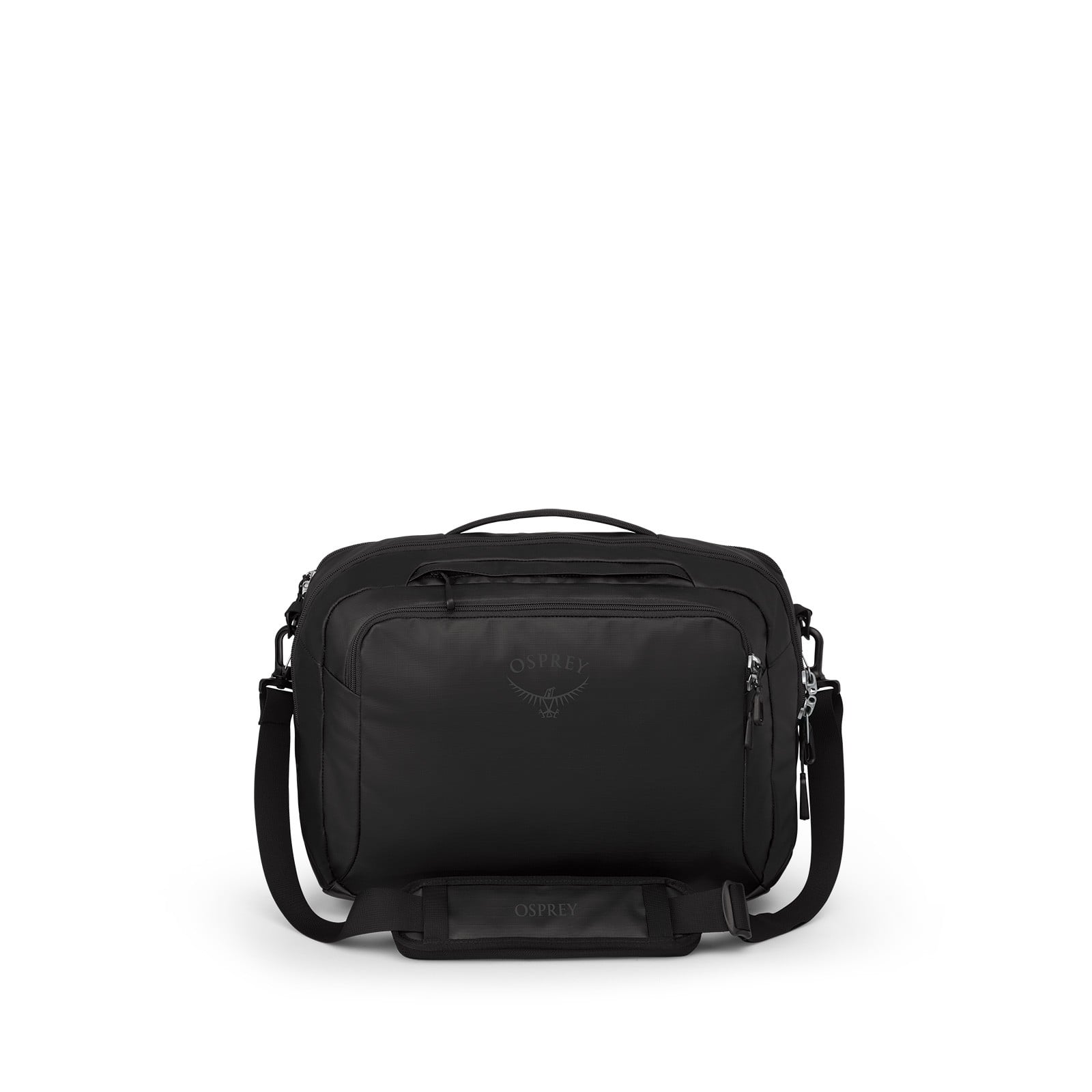Osprey Transporter Carry-On Boarding Bag 23.5L in Raven Black Black — front view