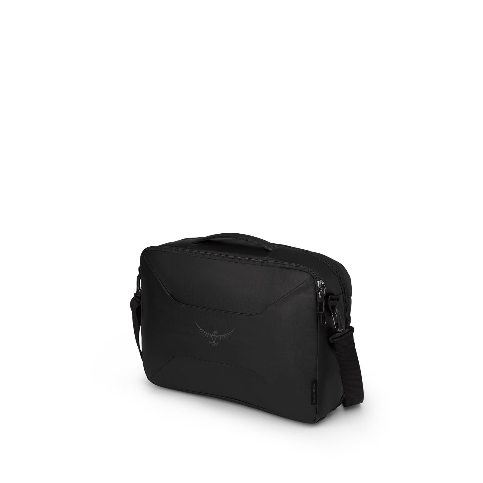 Osprey Transporter Carry-On Boarding Bag 23.5L in Raven Black Black — angle view 4