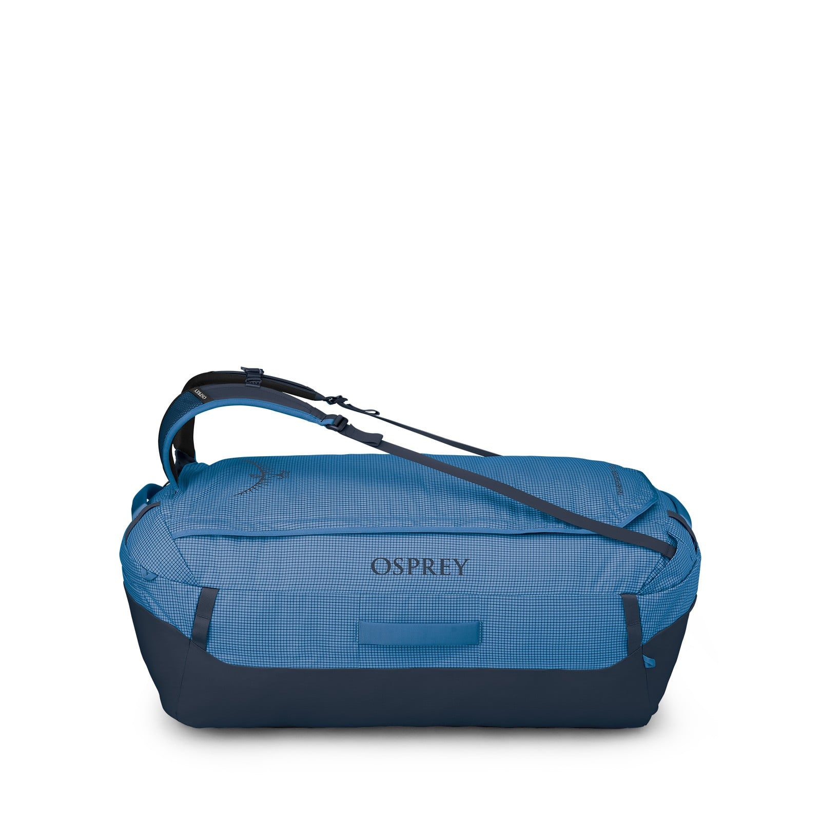 Osprey Transporter Duffel 150L in Blue Flame / Nocturnal Blue — front view
