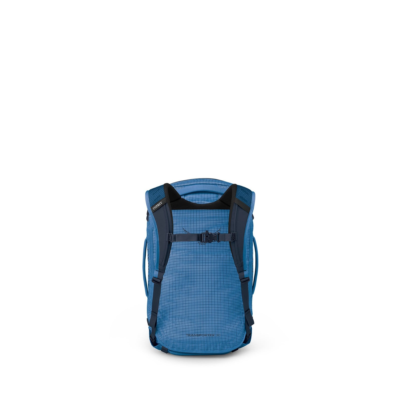 Osprey Transporter Duffel 30L in Blue Flame / Nocturnal Blue — back view