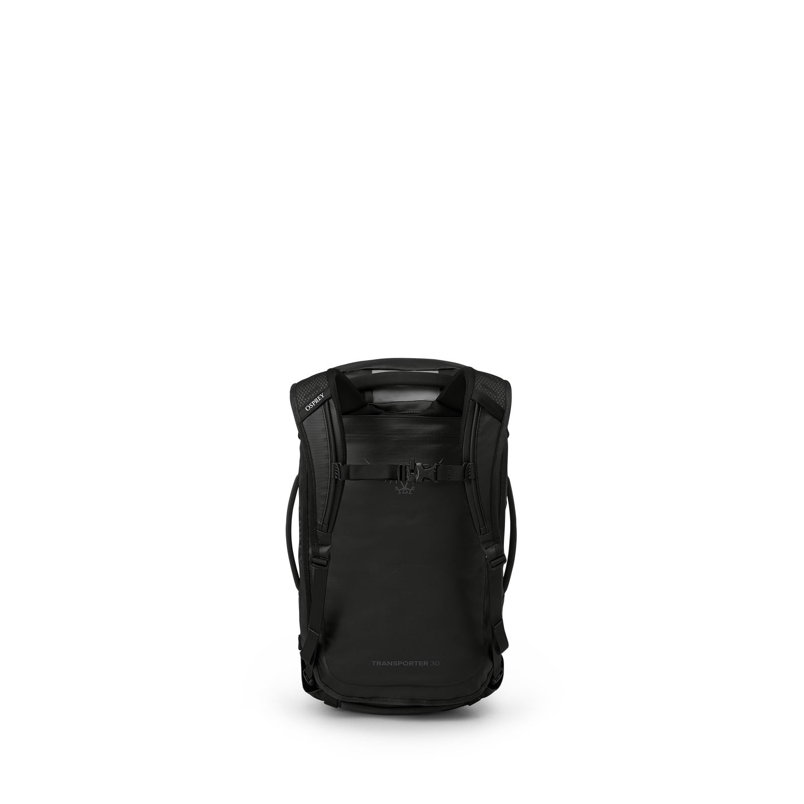 Osprey Transporter Duffel 30L in Raven Black Black — back view