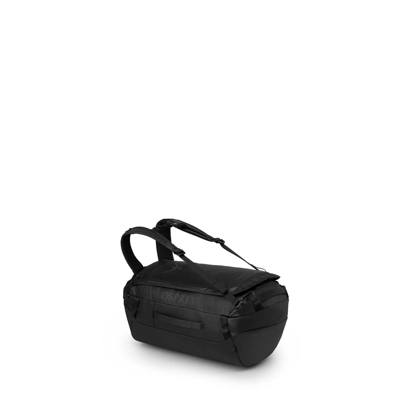 Osprey Transporter Duffel 30L in Raven Black Black — angle view 2