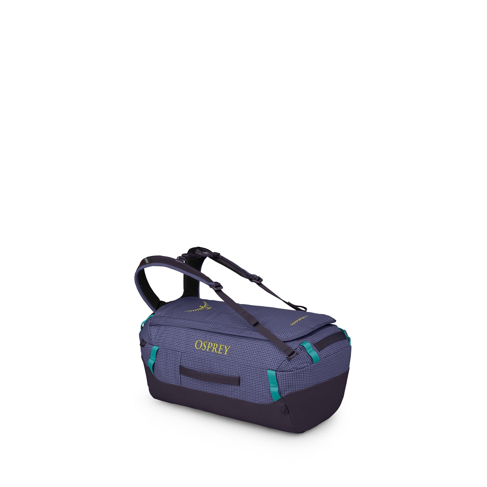 Osprey Transporter 40L Expedition Duffel in Euphoria Purple/Purple Ink — front view # color_Euphoria Purple/Purple Ink