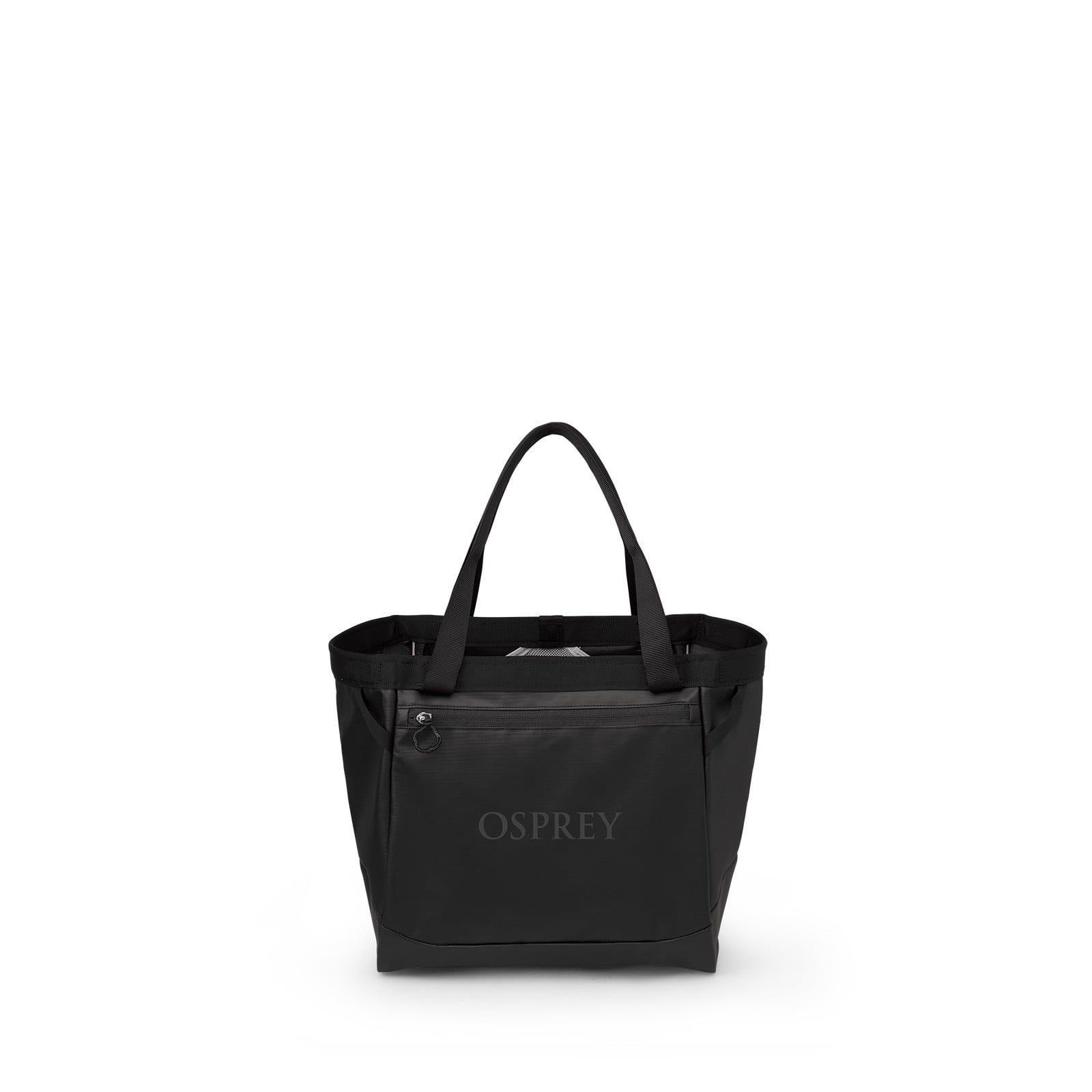 Osprey Transporter Gear Tote 28L in Raven Black — front view