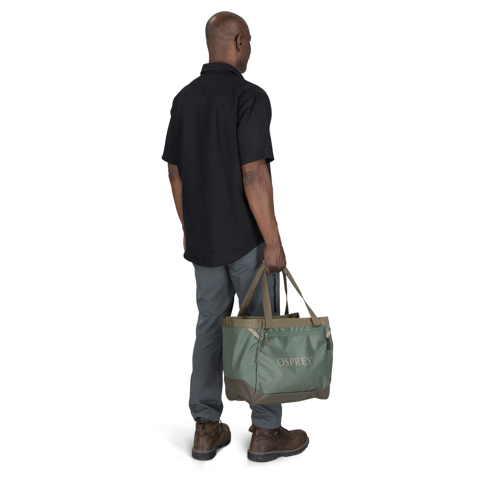 Osprey Transporter Gear Tote 28L in Pine Leaf/Earl Grey — lifestyle 3