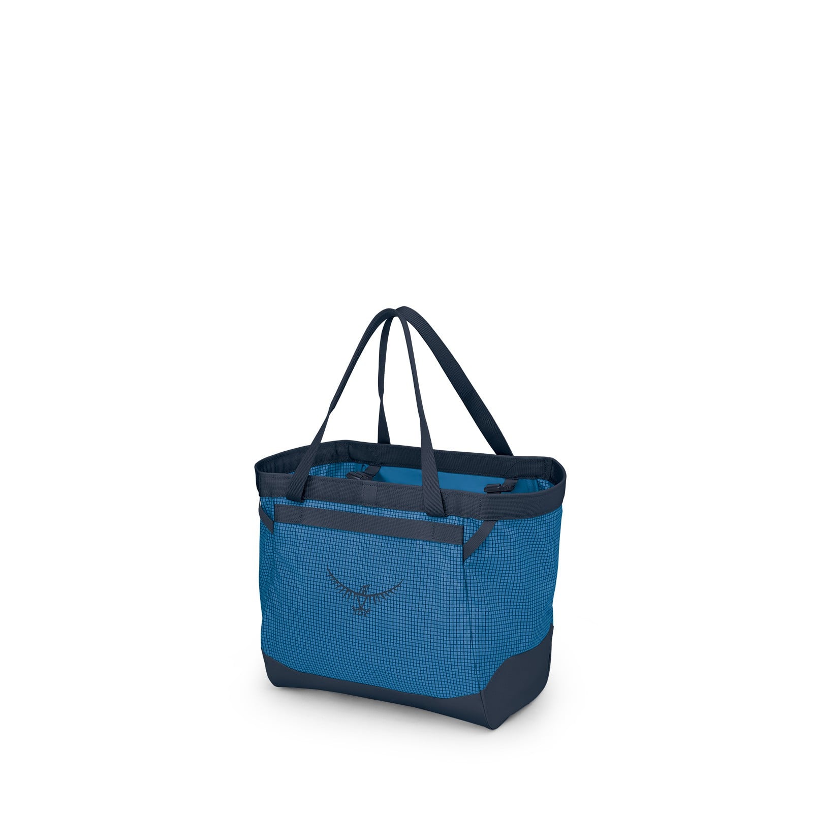 Osprey Transporter Gear Tote 28L in Blue Flame — angle view 3