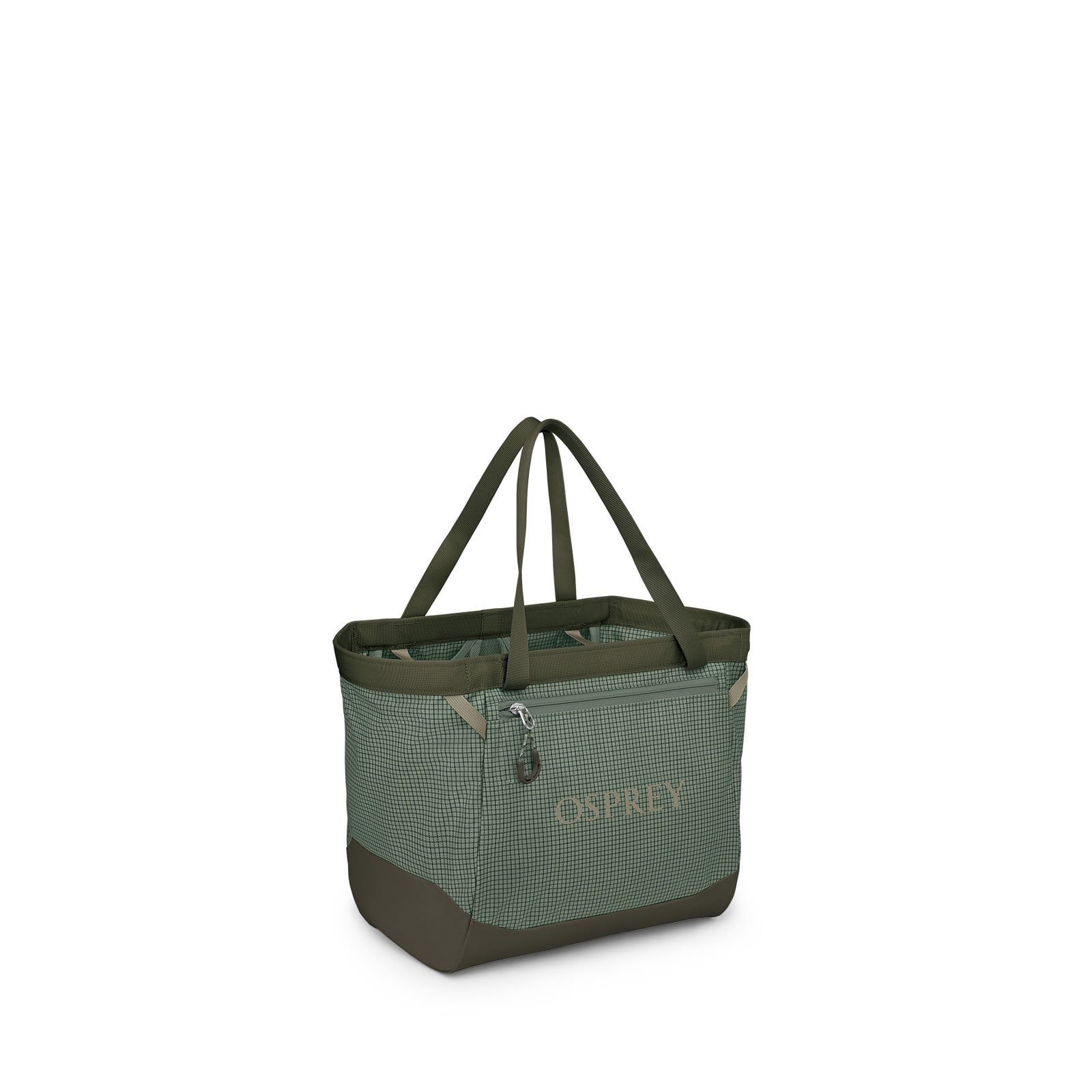 Osprey Transporter Gear Tote 28L in Pine Leaf/Earl Grey — angle view 2