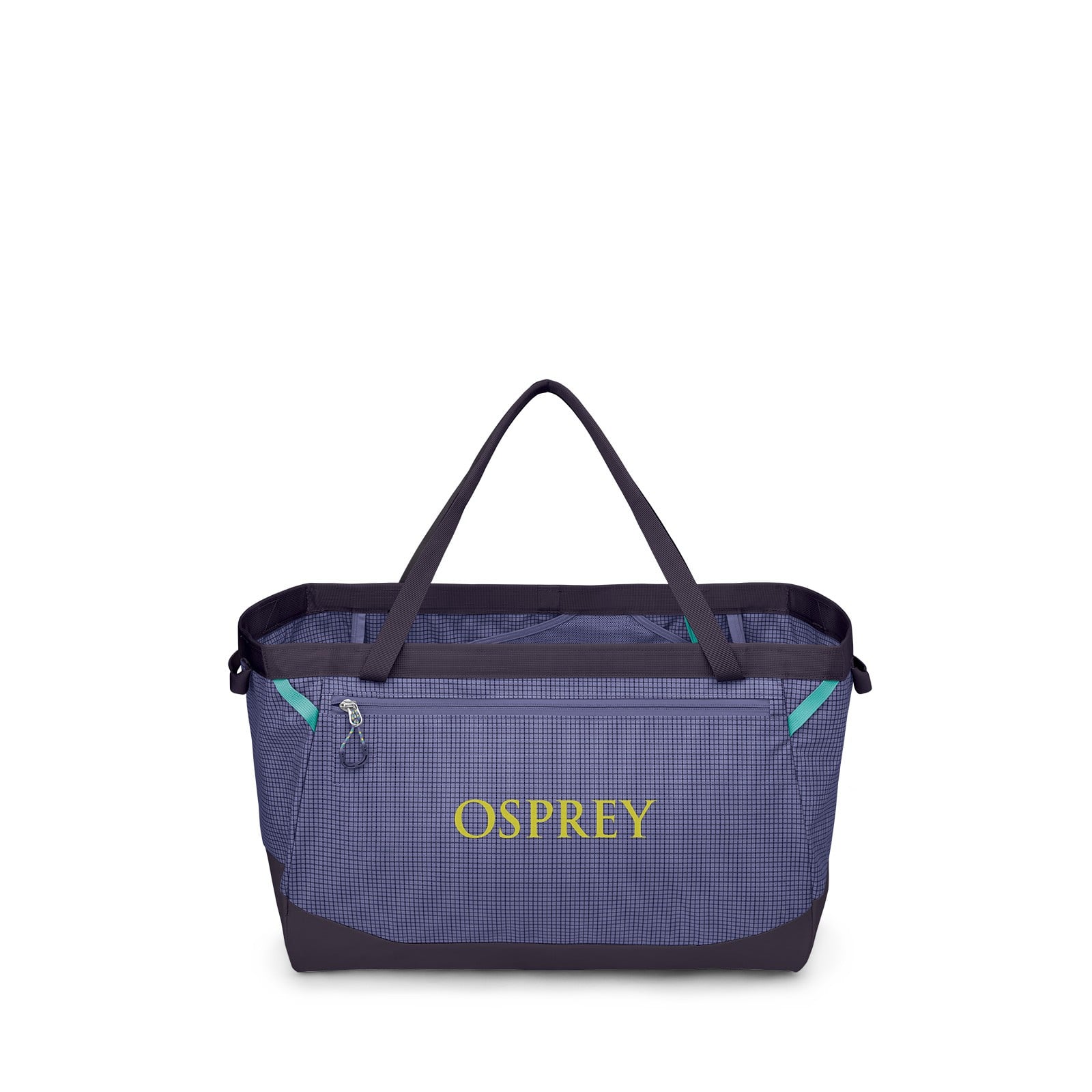 Osprey Transporter Gear Tote 60L in Euphoria Purple/Purple Ink — front view